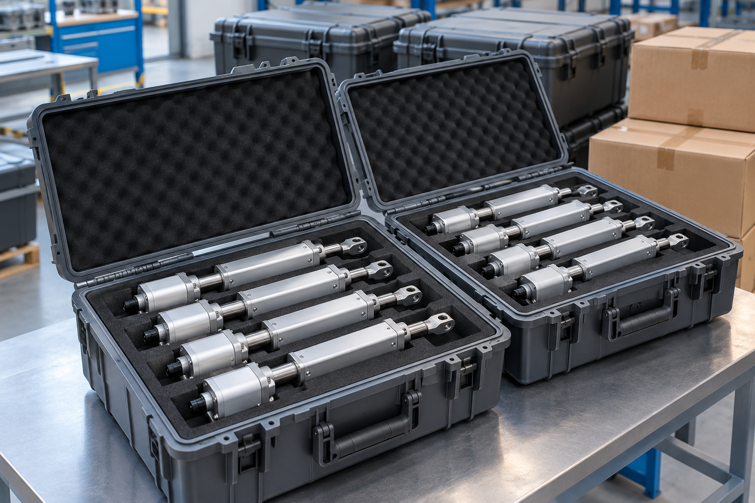 Conceptual batch actuator packing and dispatch